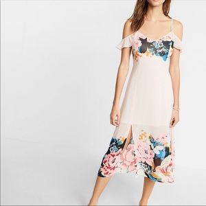 Express Off The Shoulder Floral Dress